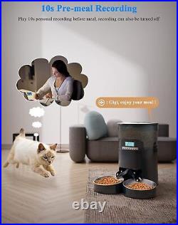 HoneyGuaridan 4.5L Automatic Cat Feeder, 2.4G Wi-Fi Smart Pet Feeder