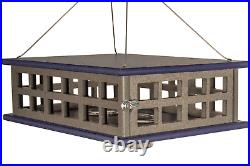 JCs Wildlife Recycled Poly Lumber Deluxe Double Caged Platform Bluebird Feeder