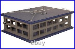 JCs Wildlife Recycled Poly Lumber Deluxe Double Caged Platform Bluebird Feeder