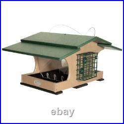 JCs Wildlife Recycled Poly Lumber Hopper and Suet Feeder