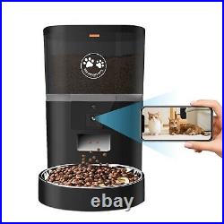 KAR PRIVATE PETS 6L WiFi Automatic Cat Feeder with Camera, Food Dispensers