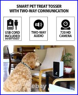 Koolatron Smart Pet Treat Dispenser with 135° Wide-Angle Camera and 2-Way Audio