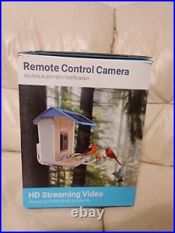 LQX Solar Smart Bird Camera Feeder HD Visual Night Video Waterproof Remote Cont