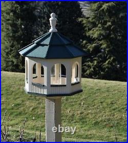 Large Gazebo Poly Bird Feeder Arched type Amish Handcrafted Handmade