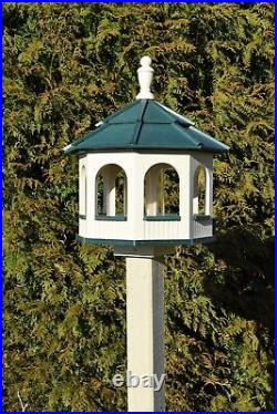 Large Gazebo Poly Bird Feeder Arched type Amish Handcrafted Handmade