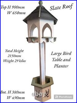 Large bird table and planter