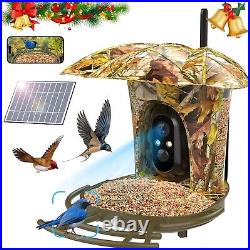 Lollyes Smart Bird Feeder Camera, 1080P 64G Auto Capture/Record Videos
