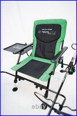 Maver Reality Feeder Chair + Rod Rests & Side Tray (L1200) New Free Delivery