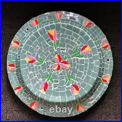 Mosaic Bird bath, feeder. Pottery 36 x 5.5cm Terracotta Easy to hang Handmade