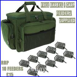 NGT Brand New Carryall Carp Fishing Tackle Bag Holdall +Free Barbel Carp Feeders