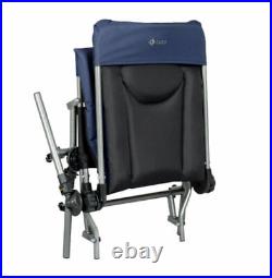 Navy Feeder Fishing Outdoor Armchair Portable Fishing Chair Padded