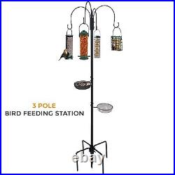 New Traditional Bird Feeding Feeder Feed Station Water Bath Seed Tray Hanging