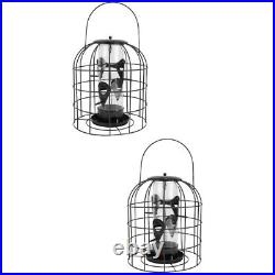 PC Tube Feeder Iron Bird Small Containers Feeders for outside