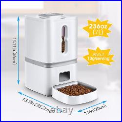 Pet Food Dispenser Automatic Feeder Cats & Dogs Programmable Timer, LCD, Audio