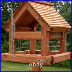 Premier Plus Full Cage Deluxe Wooden Roof Bird Table
