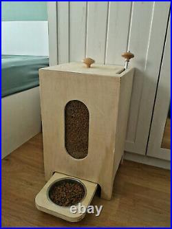 Premium Quality Pet Feeder Cat Dog Food Dispenser Mechanical Hand Lever Handmade