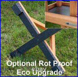 Riverside Woodcraft Safe Haven Slate Roof Bird Table