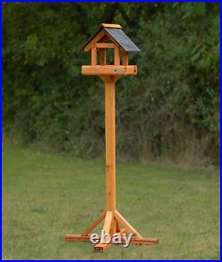 Riverside Woodcraft Sheringham Slate Roof Bird Table