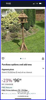 Rowlinson Garden Products Lechlade Bird Table Quality Wooden Brand New In Box