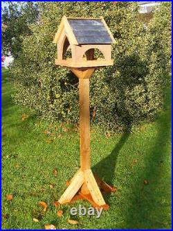 SLATE ROOF Country Cottage Bird Table/ Bird Feeder BIRCH PLYWOOD PREMIER VERSION