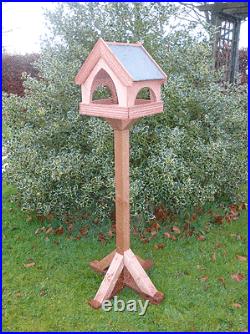 SLATE ROOF Country Cottage Bird Table/ Bird Feeder BIRCH PLYWOOD PREMIER VERSION