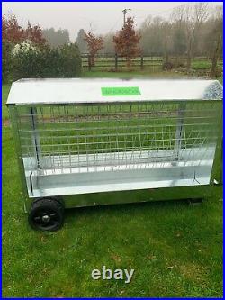Sheep Feeder 1.2m 4 foot Hay Feeder 1.2m with roof and wheels Delivery Included