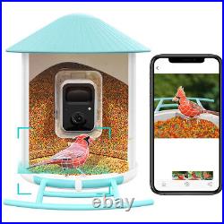 Smart Bird Feeder Camera WiFi Wireless Bird Watching Camera Auto Capture Videos