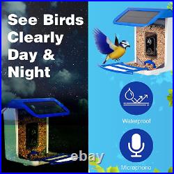 - Smart Bird Feeder with Camera, 1080P HD Bird Watching Camera, AI Bird Watching