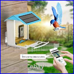 Smart Bird Feeder with Camera, AI Identify Bird Species, Wireless Connection Bir