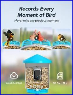 Smart Bird Feeder with Camera Wireless Outdoor, 1080P Wild Bird GB1-CN