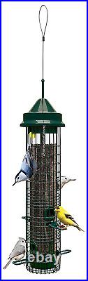 Squirrel Buster Classic Squirrel-proof Bird Feeder with4 Feeding Ports, 2.4-pound