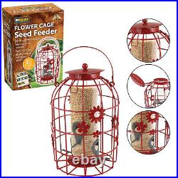 Squirrel Proof Bird Feeder Seed Cage Peanut Fatball Garden Seed Protection Birds