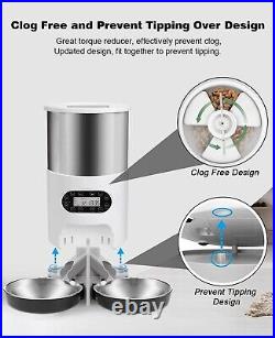 Stainless Steel Double Pet Feeder Pet Dog Cat- 4.5 Litre Capacity
