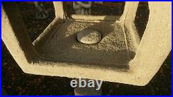 Stone Garden Old Style Rustic Bird Table Feeder House Ornament