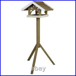 TRIXIE Standing Bird Feeder Food Roof Platform 45x28x44 cm Brown Natura 55802 vi