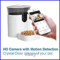 Tech 4 Pets 7L Smart Pet Feeder with Camera Automatic or Schedule, Wifi, App