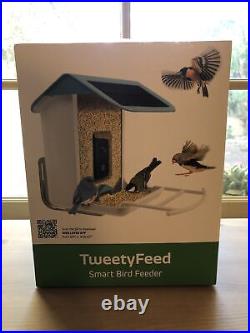 TweedyFeed Smart Bird Feeder NEW Solar Power Photo/Video Interact