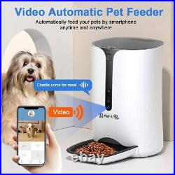 V86 Dog/Cat Friendly Pet Feeder 6L, Video & App, HD Camera, Smartphone Control