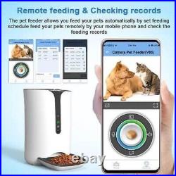 V86 Dog/Cat Friendly Pet Feeder 6L, Video & App, HD Camera, Smartphone Control