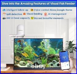 Visual Automatic Aquarium Fish Feeder With Food Dispenser & Smart App Control