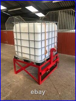 Water Bowser IBC Stand Equestrian Cattle Farm Water Feeder 3 Point Link