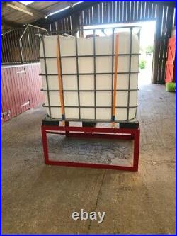 Water Bowser IBC Stand Equestrian Cattle Farm Water Feeder 3 Point Link