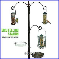 Wild Bird Feeding Station Hanging Seed Nut Fat Ball Feeders Water & Seed Tray
