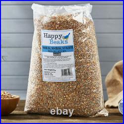 Wild Bird Food Seed Mix No Grow Husk Waste Premium Feed 5 12.75 25kg Happy Beaks