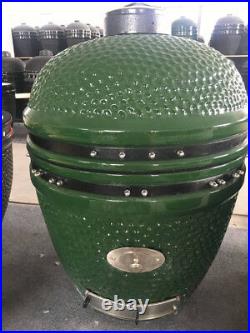 YNNI KAMADO 23.2 GREEN XL Chip Feeder Oven BBQ Grill Egg TQ0C23GR
